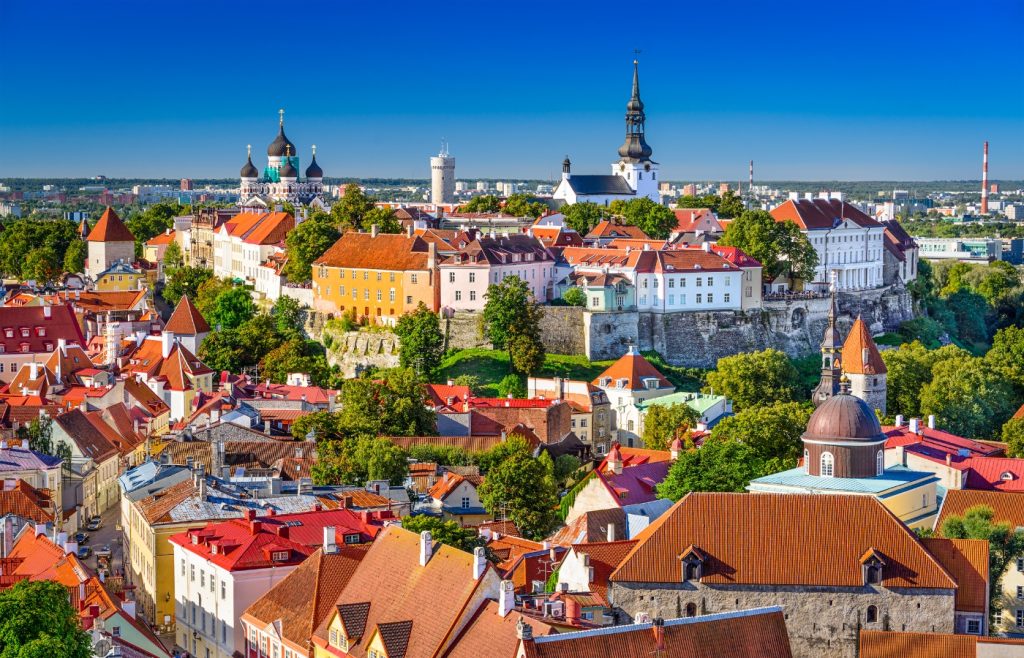 vue aérienne de tallinn