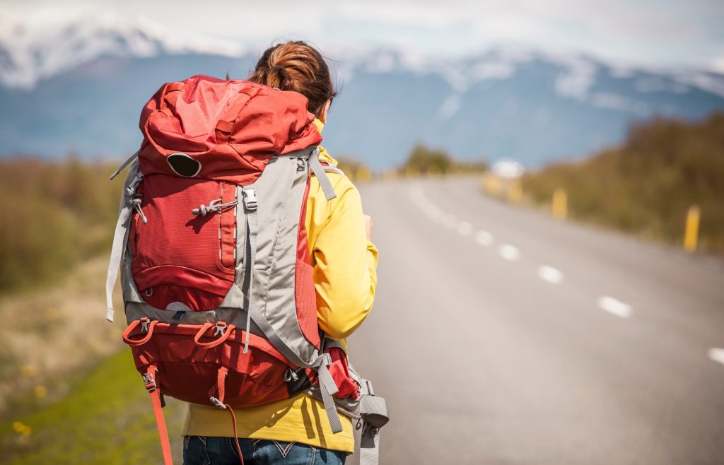 sac à dos en voyage