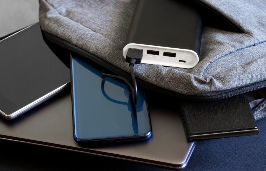 batteries externes en voyage
