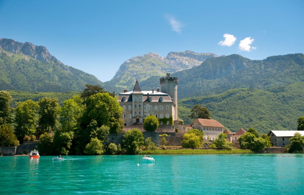 Balade en bateau sur le lac