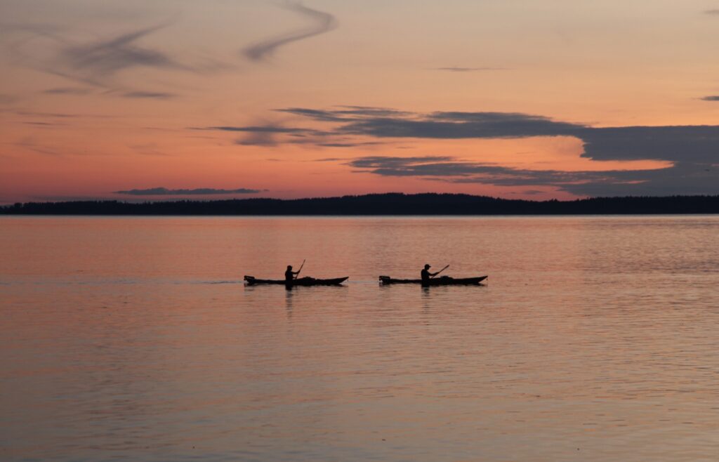 kayak en baie de somme