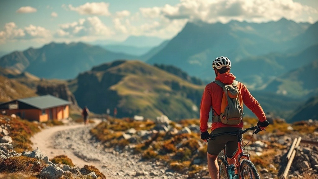 Randonneur sur les sentiers d'altitude des Pyrénées ariégeoises
