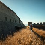 Vue des remparts du Fort Médoc depuis les douves