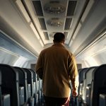 Vue de la cabine économique d'un Boeing 777-300